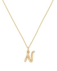 Missoma - Curly Molten Initial Pendant Necklace - Lyst