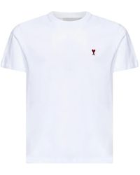 Ami Paris - Camisa De Algodón Con Motivo Ami De Coeur - Lyst