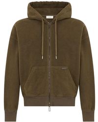 Paolo Pecora - Washed Cotton Loose Fit Zip-Up Hoodie - Lyst