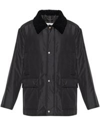 Maison Margiela - Shearling-Collar Press-Stud Jacket - Lyst