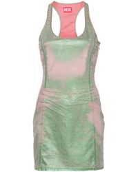 DIESEL - De-Arlyn-S Laminated Mini Dress - Lyst