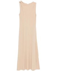 JOSEPH - Arty Plissé Knit Midi Dress - Lyst