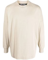 Palm Angels - Logo-print Long-sleeved Sweatshirt - Lyst
