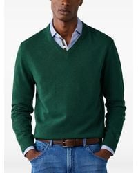 Hackett - Elbow-Patch V-Neck Sweater - Lyst