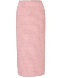 Carolina Herrera - ツイード ペンシルミディスカート - Lyst