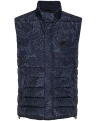 Etro - Paisley-print Quilted Gilet - Lyst