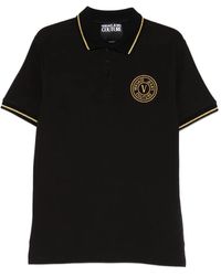 Versace Jeans Couture - Logo-Appliqué Polo Shirt - Lyst