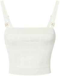 Elisabetta Franchi - Haut À Logo En Jacquard - Lyst