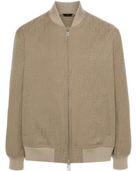 Fendi - Bomberjacke Mit Zucca-Jacquardmuster - Lyst