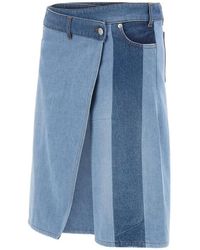 Coperni - Spijkerrok Met Patchwork - Lyst
