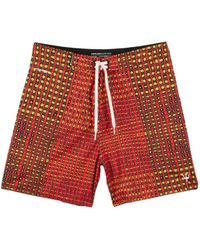 Osklen - Geometric-Pattern Swim Shorts - Lyst