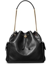 Tory Burch - Large Charlie Quilted Drawstring Shoulder Bag - Lyst