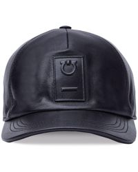 Ferragamo - Leather Baseball Cap - Lyst