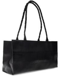 Issey Miyake - Logo-Debossed Twisted-Handle Shoulder Bag - Lyst