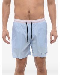 John Richmond - Logo-Print Drawstring Swim Shorts - Lyst