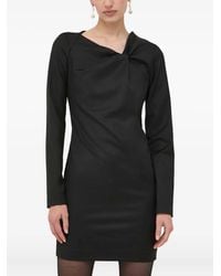 Trussardi - Knot Long-Sleeve Mini Dress - Lyst