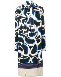 Marni Kleid mit grafischem Print - Weiß