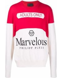 Philipp Plein - Logo-Print Cashmere Jumper - Lyst