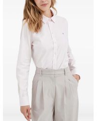GANT - Embroidered-Logo Button-Down Shirt - Lyst