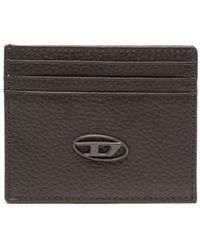DIESEL - Logo-plaque Leather Card Holder - Lyst