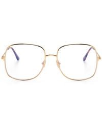 Tom Ford - Brille Mit Oversized-Gestell - Lyst