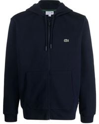 Lacoste - Sudadera con capucha y logo bordado - Lyst