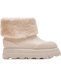Melissa - Fur Ridged-Sole Boots - Lyst