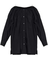 Alexander Wang - Off-Shoulder Button-Up Mini Dress - Lyst