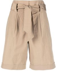 Peserico - Pantalones cortos de talle alto - Lyst
