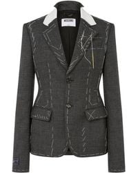 Moschino - Tailored Wool Blazer - Lyst