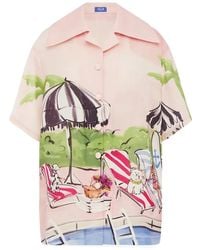 LEO LIN - Casey Printed Shirt - Lyst