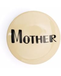 Jil Sander 2 Mother Slogan-print Pin - Natural