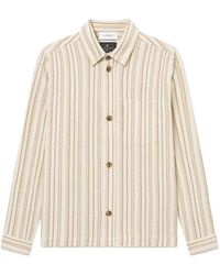 Les Deux - Stripe Long-Sleeve Shirt Jacket - Lyst