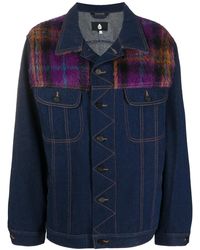 Natasha Zinko - Check Plaid Denim Jacket - Lyst