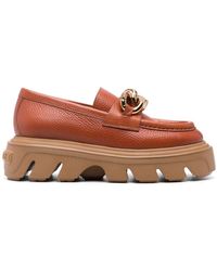 Casadei - Generation C 60mm Leather Loafers - Lyst