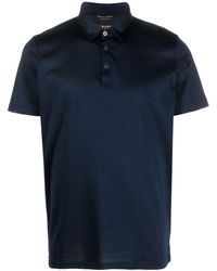 Moorer - Short-sleeve Satin Polo Shirt - Lyst