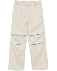 Izzue - Logo-Embroidered Trousers - Lyst