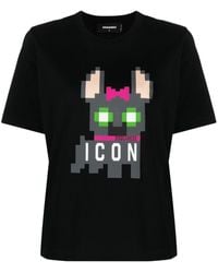 DSquared² - T-shirt Met Print - Lyst