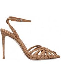 Le Silla - Embrace Woven Cage-Strap Sandals - Lyst