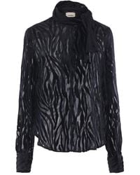 Isabel Marant - Scarf Detail Long Sleeve Top - Lyst