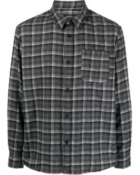 A.P.C. - Checked Wool-Blend Shirt - Lyst