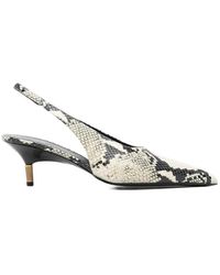 KHAITE - Bella Leather Slingback Pumps - Lyst