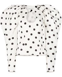 Nina Ricci - Polka-Dot Cocoon Sleeves Top - Lyst