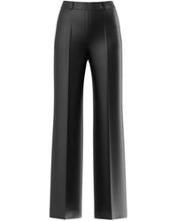 HUGO - Tailored Faux-Leather Trousers - Lyst