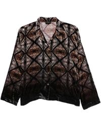Raga - Geometric-Print Velvet Jacket - Lyst
