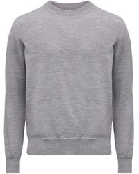 MM6 by Maison Margiela - Crew-Neck Knitted Sweater - Lyst