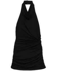 ANDAMANE - Abito Lungo Con Arricciatura E Scollo All'Americana - Lyst