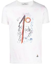 Vivienne Westwood - Sketch-print Organic Cotton T-shirt - Lyst