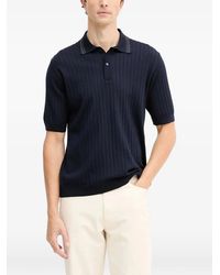 Paul & Shark - Ribbed Collared Polo Shirt - Lyst