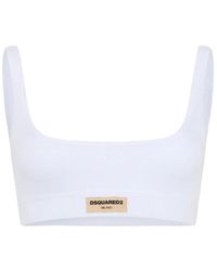 DSquared² - Logo-Detail Bralette - Lyst